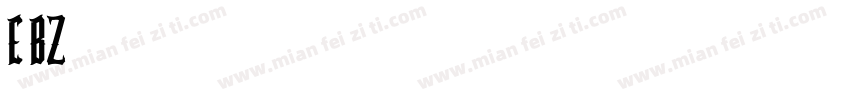 E BZ9 pk748114e字体字体转换